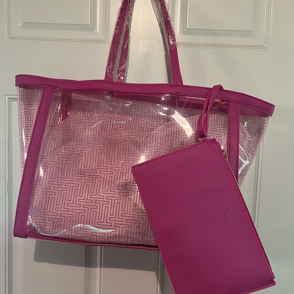 Ted baker tote bag and wristlet. Make a great beach bag  NWT - Picture 2 of 4
